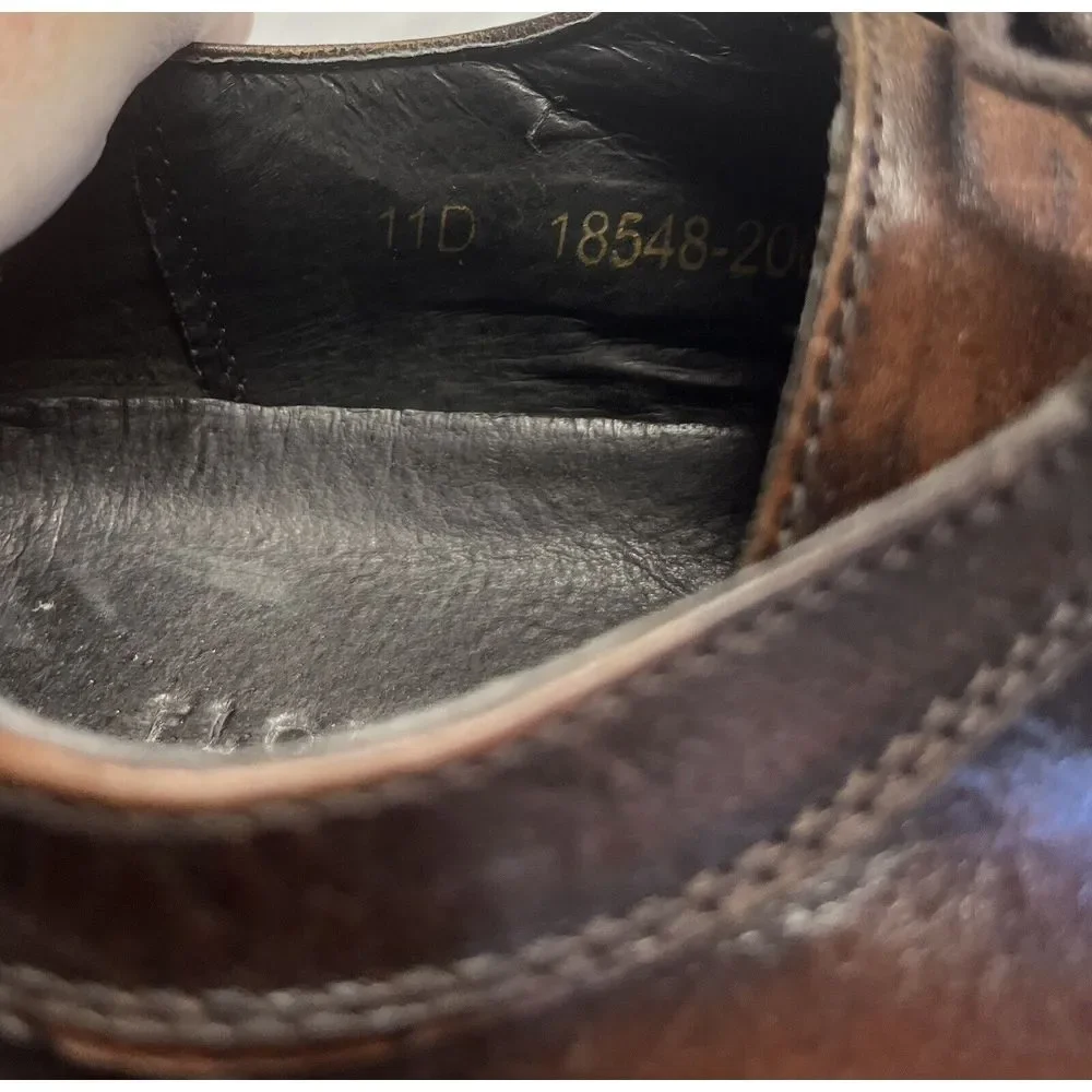 Cole Haan‎ Mens Brown Derby Dress Shoes 11 D Grandpa Dad Driving Casual